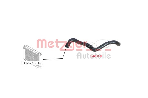 METZGER 2420059 Kühlerschlauch